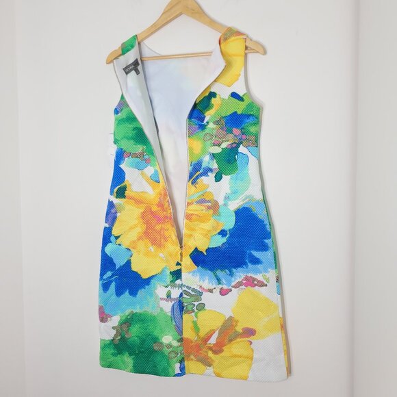 Donna Ricco NEW Womens Multicolor Floral Print Sleeveless A-Line Sheath Dress 4 - Picture 2 of 9